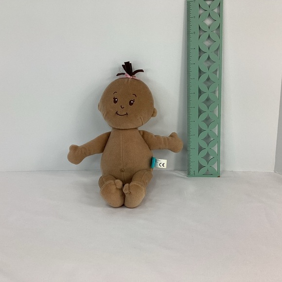 Manhattan Toy Wee Baby Stella Plush Stuffed Baby Doll Tan Brown Skin Tone 2014 - Picture 10 of 11